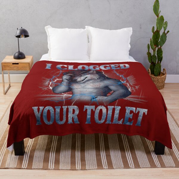 Item preview, Alpha Wolf I Clogged Your Toilet Funny Meme Cringe Men Women designed and sold by AliesKaruta.