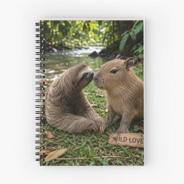 Item preview, Cute Sloth Capybara Wild Love Jungle Animals designed and sold by BagFactoryUK.