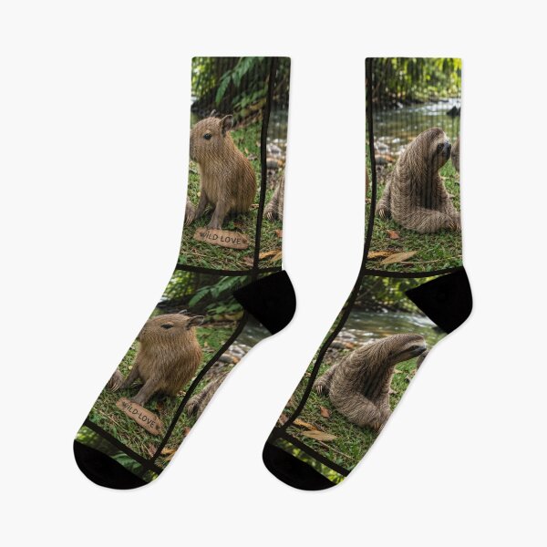 Item preview, Cute Sloth Capybara Wild Love Jungle Animals designed and sold by BagFactoryUK.