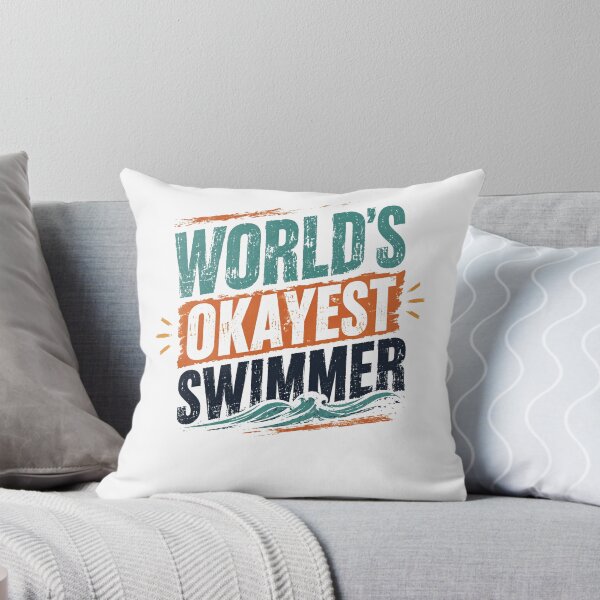 Item preview, World's Okayest Swimmer Funny Swimming Sport Humor designed and sold by JonesFlora2025.