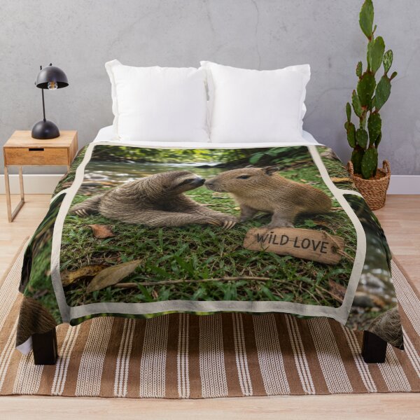 Item preview, Cute Sloth Capybara Wild Love Jungle Animals designed and sold by BagFactoryUK.
