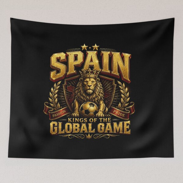 Item preview, Spain Football Heritage Shirt | Kings Of The Global Game | Vintage Lion Soccer Graphic | Premium Spanish Football Fan Design designed and sold by Prime legend .