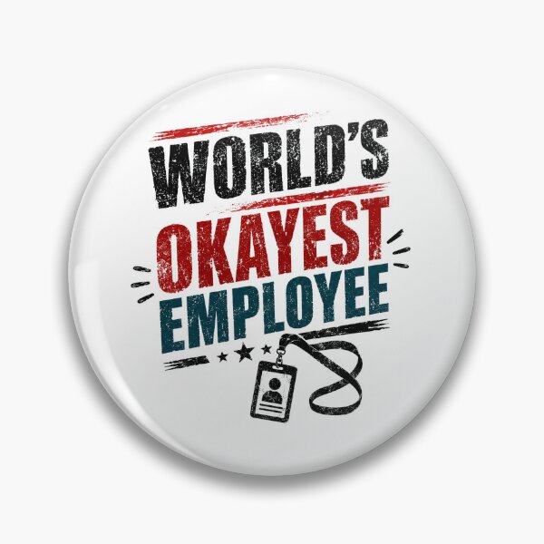 Item preview, World's Okayest Employee Office Humor Coworker Gift designed and sold by JonesFlora2025.