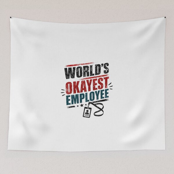 Item preview, World's Okayest Employee Office Humor Coworker Gift designed and sold by JonesFlora2025.
