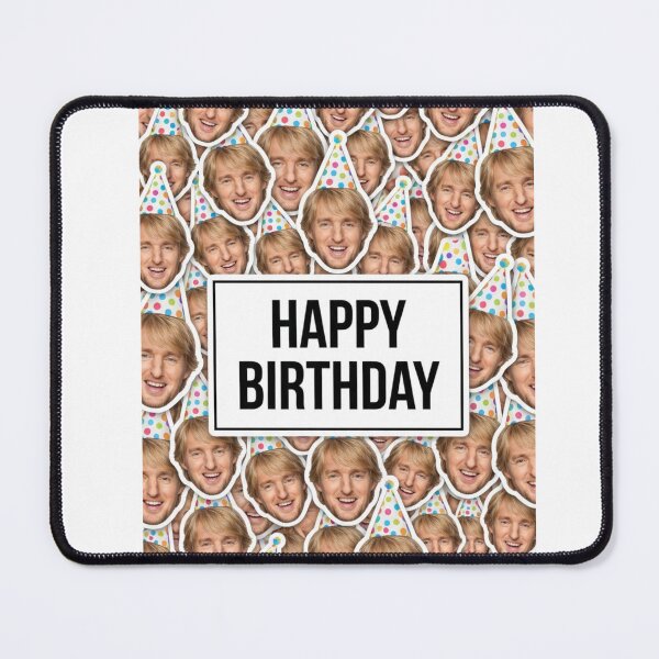 Item preview, Owen wilson birthday cutout funny prank meme gift weird designed and sold by CheeseBlueprint.
