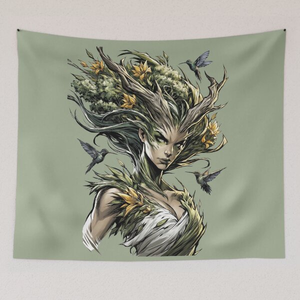Item preview, Forest Goddess of the Enchanted Wilds designed and sold by MythicMood.