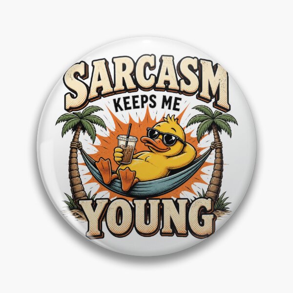 Item preview, Sarcasm Is My Love Language Funny Duck Vintage designed and sold by Cavalier-org.