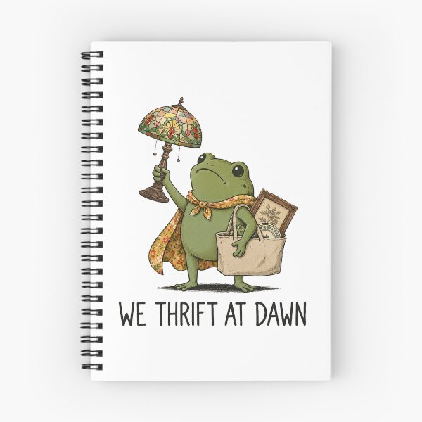 Item preview, We Thrift At Dawn Funny Frog Thrifting Vintage Collector 2 designed and sold by sentfromemily.