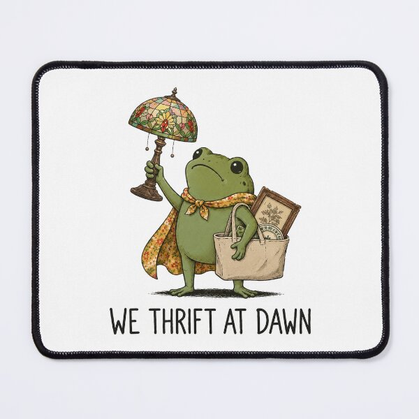Item preview, We Thrift At Dawn Funny Frog Thrifting Vintage Collector 2 designed and sold by sentfromemily.