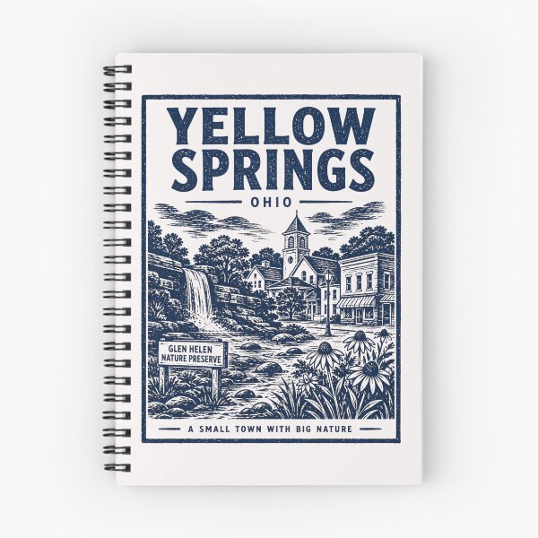 Aperçu de l'œuvre Yellow Springs, Ohio créée et vendue par PamLeeDesign.
