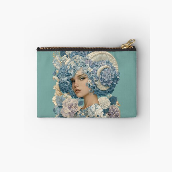 Item preview, Blue Hydrangea Goddess Queen | Floral Fantasy Portrait designed and sold by MythicMood.