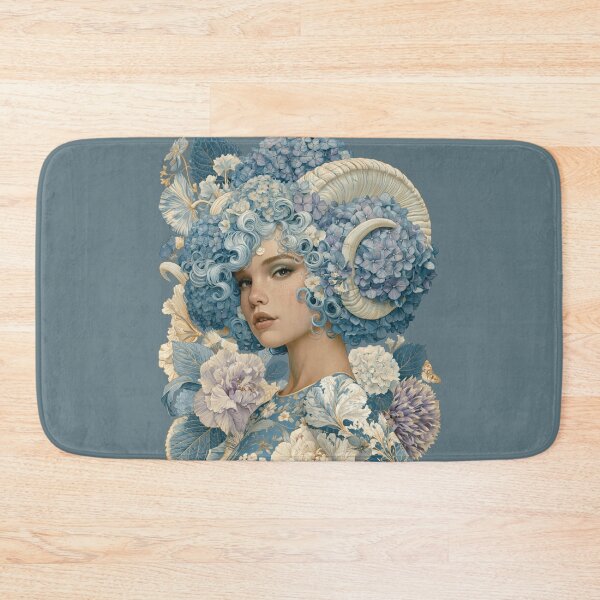 Item preview, Blue Hydrangea Goddess Queen | Floral Fantasy Portrait designed and sold by MythicMood.