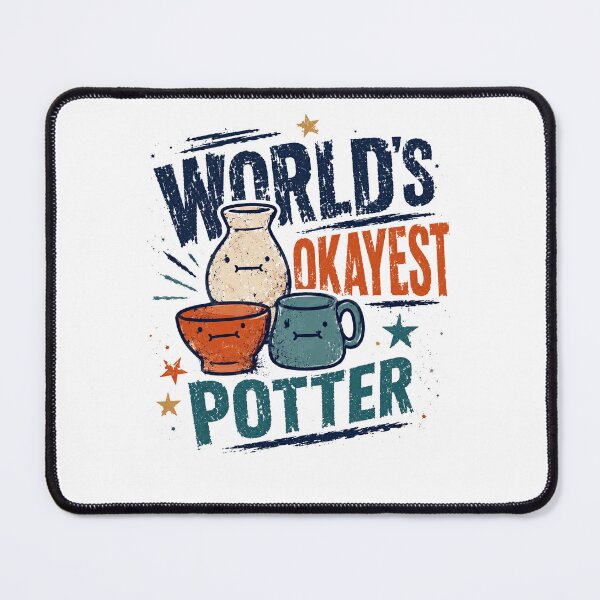 Item preview, World's Okayest Potter Ceramics Crafter Hobbyist Artist designed and sold by JonesFlora2025.