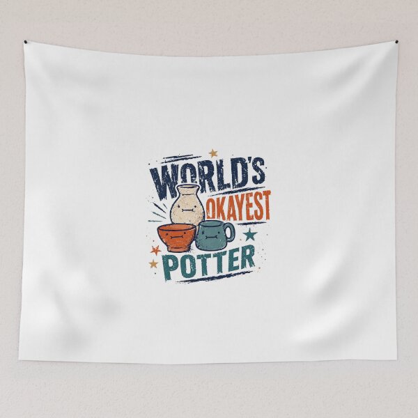 Item preview, World's Okayest Potter Ceramics Crafter Hobbyist Artist designed and sold by JonesFlora2025.