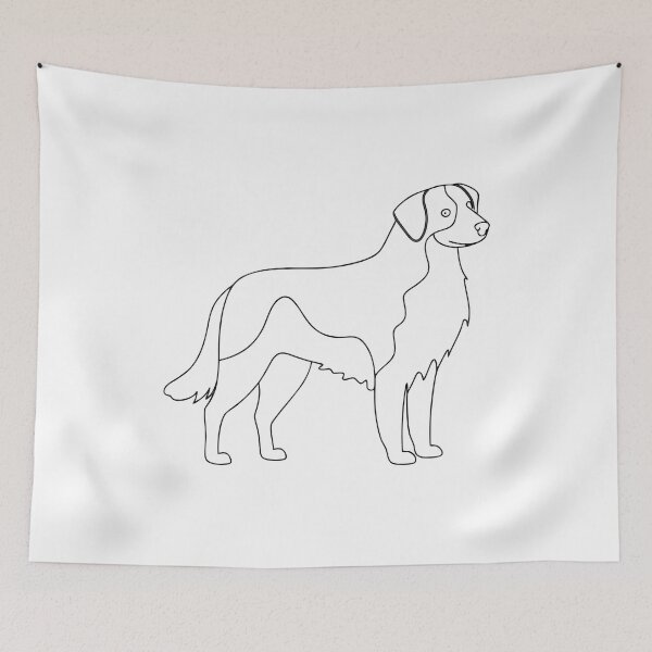 Item preview, Australian Shepherd Elegant Line Art Gift designed and sold by OneLine Studio.