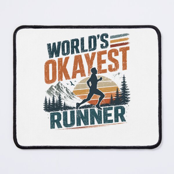 Item preview, World's Okayest Runner Running Jogging Marathon Fitness designed and sold by JonesFlora2025.