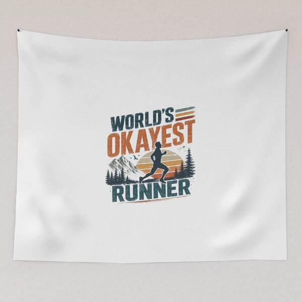 Item preview, World's Okayest Runner Running Jogging Marathon Fitness designed and sold by JonesFlora2025.