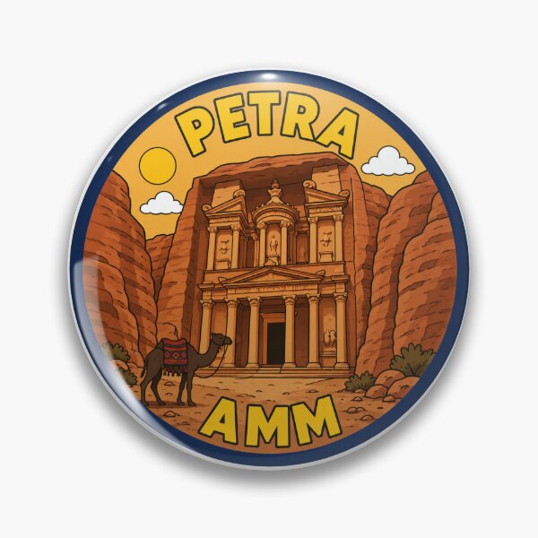 Item preview, Petra Amman AMM Airport Code Travel Sticker designed and sold by Martin's_Design.