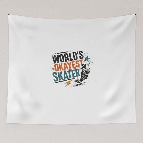 Item preview, World's Okayest Skater Funny Skateboarder designed and sold by JonesFlora2025.