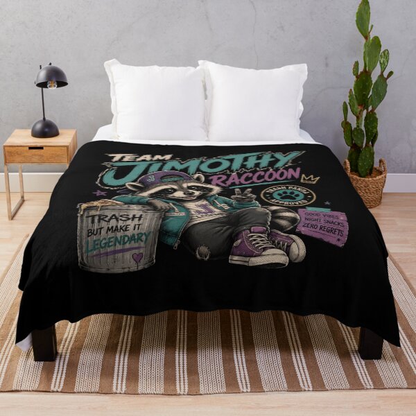 Item preview, TEAM JIMOTHY CLUB Raccoon Funny Vintage Design – Trash Panda Meme Cute Animal T-Shirt designed and sold by Artimax-Studio.