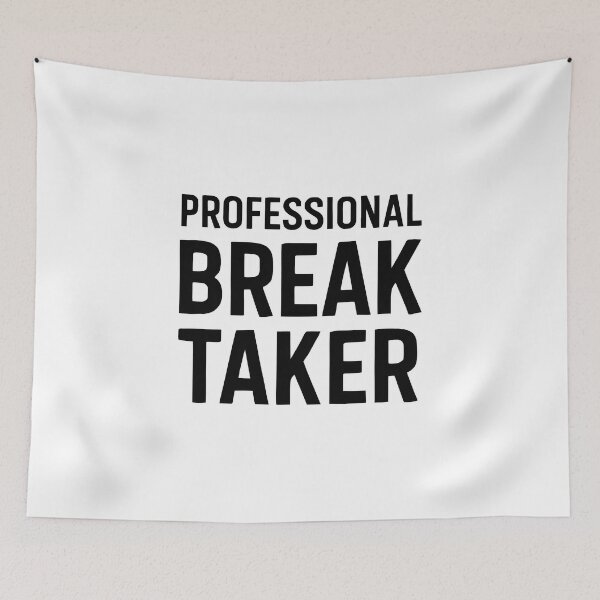 Item preview, Professional Break Taker – Funny Office Quote | Minimalist Typography Design designed and sold by KAM-KAM-STORE.