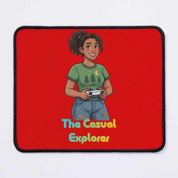 Item preview, The Casual Explorer Gamer | Cozy Gaming Adventure | Casual Gamer T-Shirt Design designed and sold by Bhaskar Digital Art.