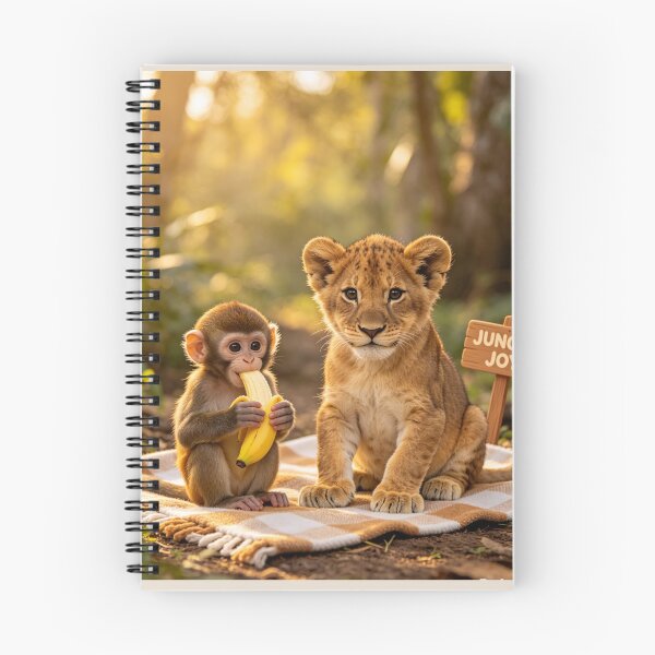 Item preview, Jungle Joy Baby Monkey Lion Cub Cute Animals designed and sold by BagFactoryUK.