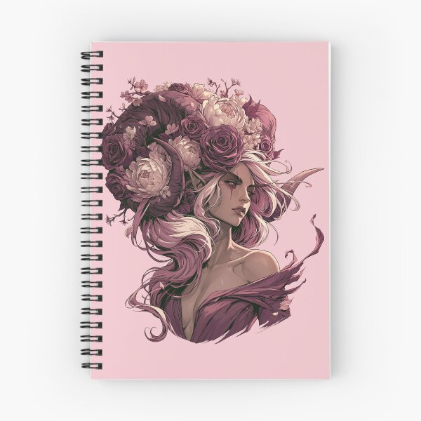Item preview, Rose Horned Goddess Fantasy Art designed and sold by MythicMood.