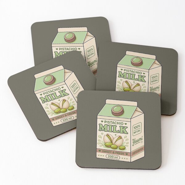 Item preview, Kawaii Pistachio Milk Carton | Cute Pastel Green & Beige Drink Aesthetic designed and sold by Aimetoi.
