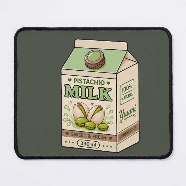 Item preview, Kawaii Pistachio Milk Carton | Cute Pastel Green & Beige Drink Aesthetic designed and sold by Aimetoi.