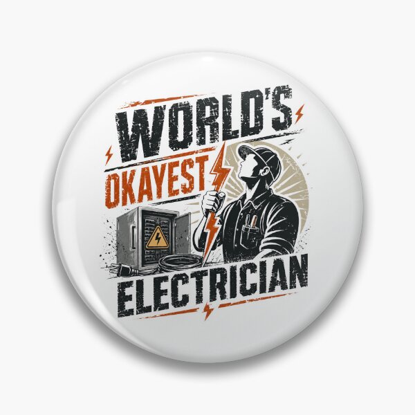 Item preview, World's Okayest Electrician Electrical Worker Tradesman Humor Gift designed and sold by JonesFlora2025.