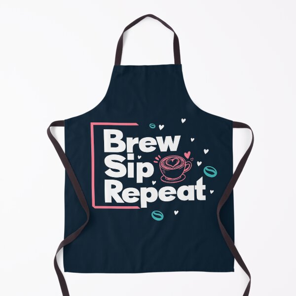 Item preview, Brew Sip Repeat Tshirt Design designed and sold by CreativeFrndz.
