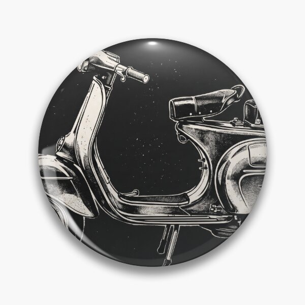 Item preview, Vintage Retro Classic Scooter Stipple Art designed and sold by seven things shop.