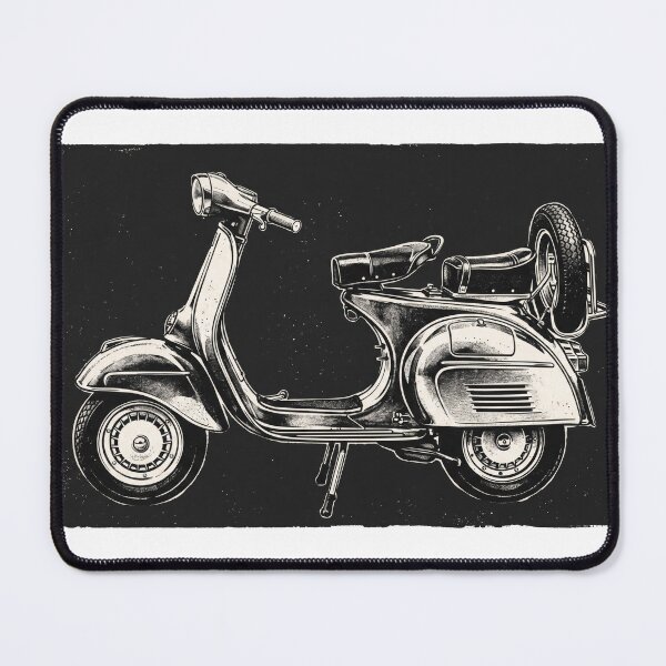 Item preview, Vintage Retro Classic Scooter Stipple Art designed and sold by seven things shop.