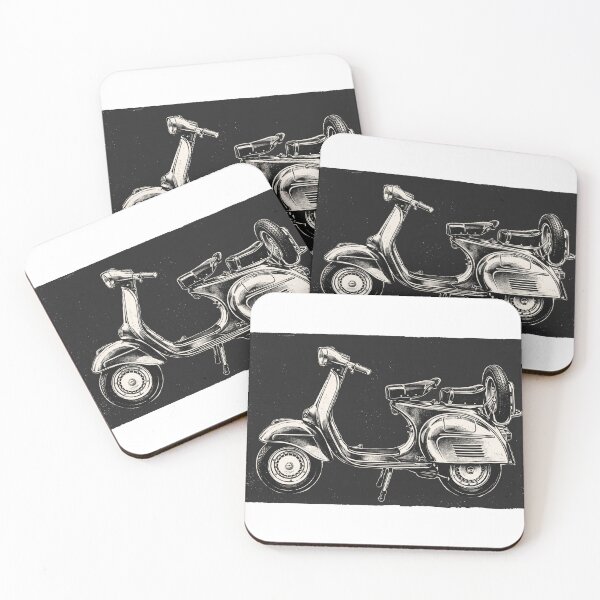 Item preview, Vintage Retro Classic Scooter Stipple Art designed and sold by seven things shop.
