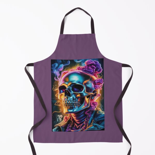 Artikelvorschau, Neon Cyberpunk Skull Art entworfen und verkauft von ManjulaKumari.
