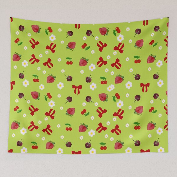 Item preview, Red  Fruit Pattern:Strawberries Cherries  and Rasberies designed and sold by Silver  Stone.