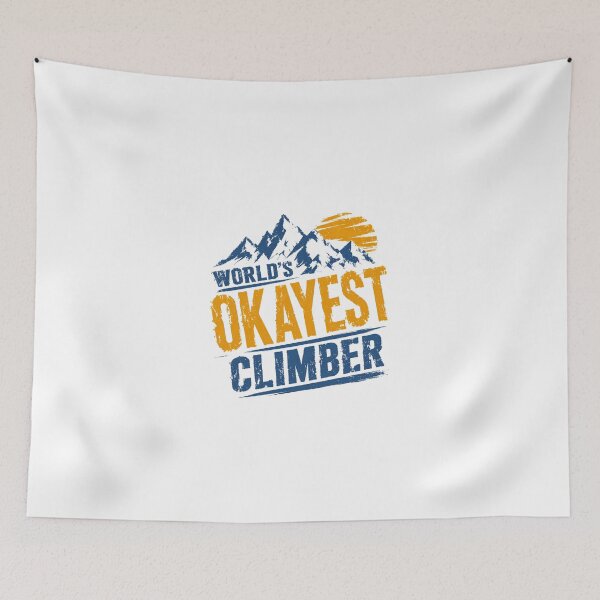 Item preview, World's Okayest Climber Rock Climbing Mountain Outdoor Humor designed and sold by JonesFlora2025.