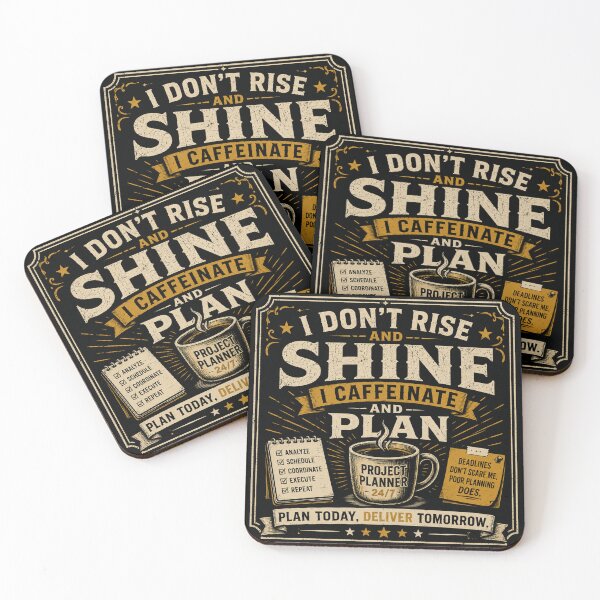 Item preview, I Don't Rise and Shine I Caffeinate and Plan Funny Planning Engineer designed and sold by Eng-Art.