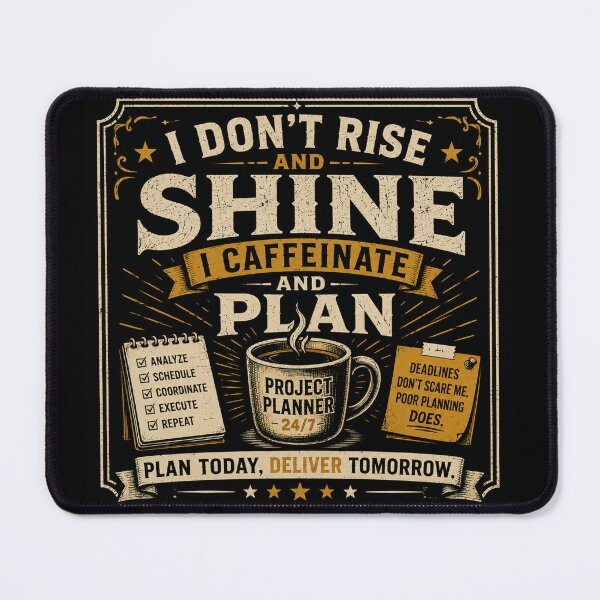 Item preview, I Don't Rise and Shine I Caffeinate and Plan Funny Planning Engineer designed and sold by Eng-Art.