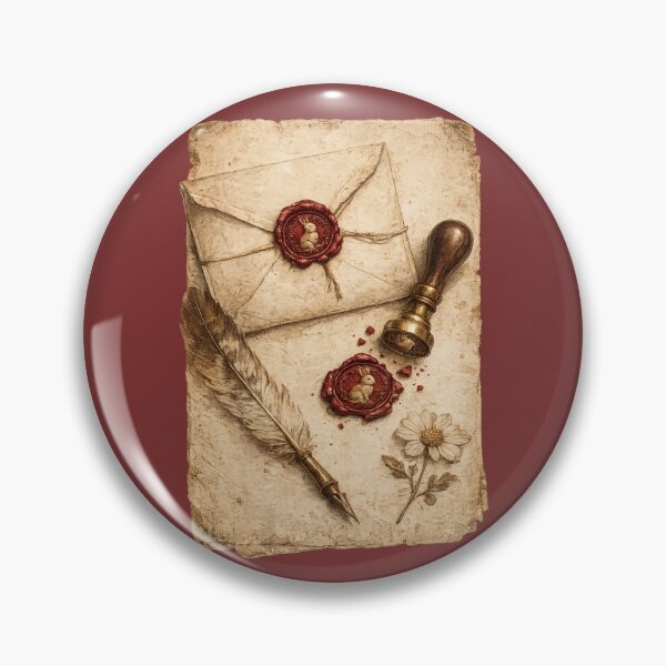 Item preview, Vintage Correspondence Set Print – Antique Wax Seal Letter Still Life Art designed and sold by MagicMakerPh.