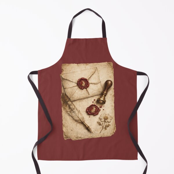 Item preview, Vintage Correspondence Set Print – Antique Wax Seal Letter Still Life Art designed and sold by MagicMakerPh.