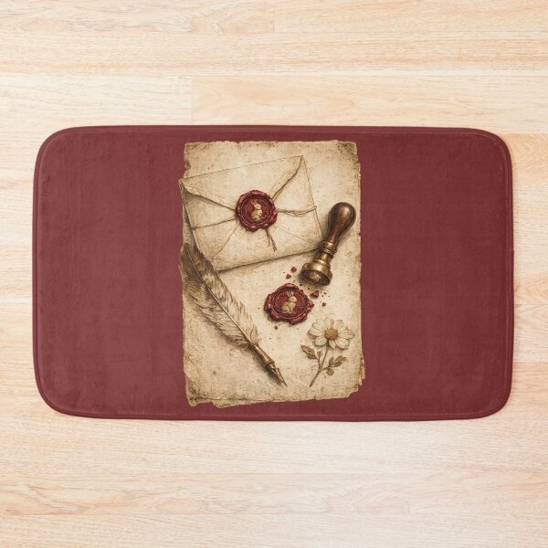 Item preview, Vintage Correspondence Set Print – Antique Wax Seal Letter Still Life Art designed and sold by MagicMakerPh.