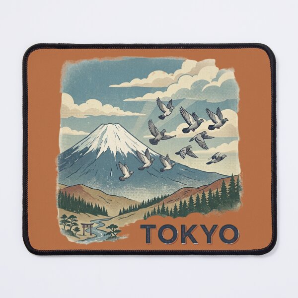 Item preview, Tokyo Pigeon Vintage Travel Poster designed and sold by azule1.