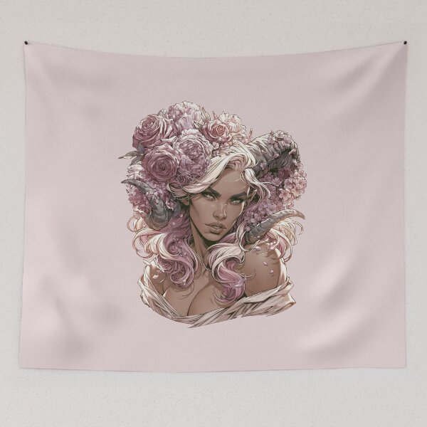 Item preview, Blush Blossom Queen | Floral Fantasy Portrait designed and sold by MythicMood.