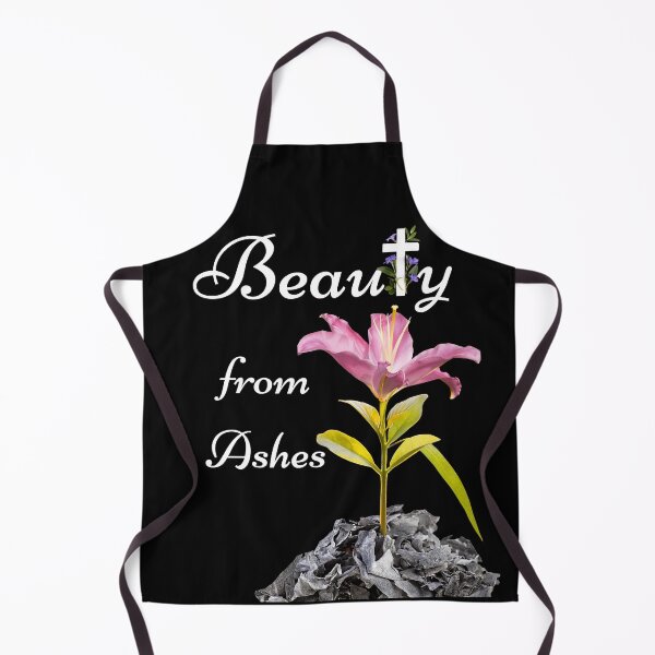 Item preview, Beauty from Ashes Flower Cross Bible Verse Christian designed and sold by Ceramic Scripture.