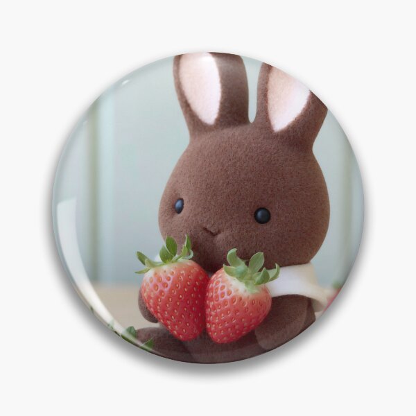 Item preview, Brown Bunny with Strawberries designed and sold by justgivemeamoment.