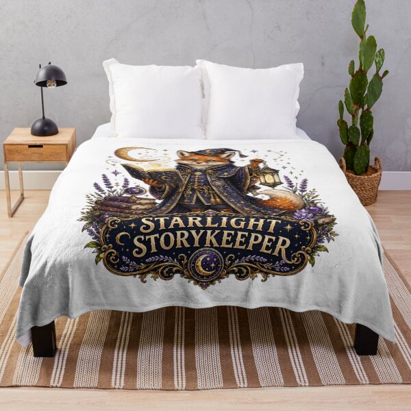 Item preview, Starlight Storykeeper Wizard Fox Magical Grimoire Fantasy designed and sold by BartArtPhoto.