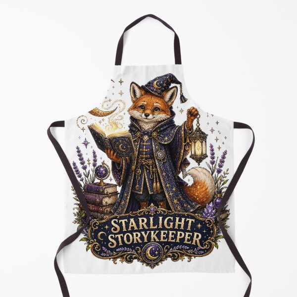 Item preview, Starlight Storykeeper Wizard Fox Magical Grimoire Fantasy designed and sold by BartArtPhoto.