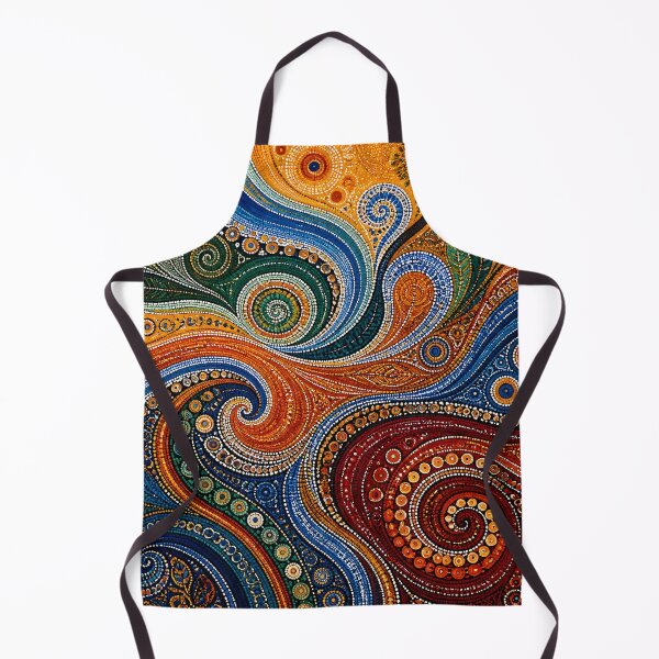 Item preview, Aboriginal Inspired Dot Art - Colorful Dreaming River designed and sold by GrinGalore.
